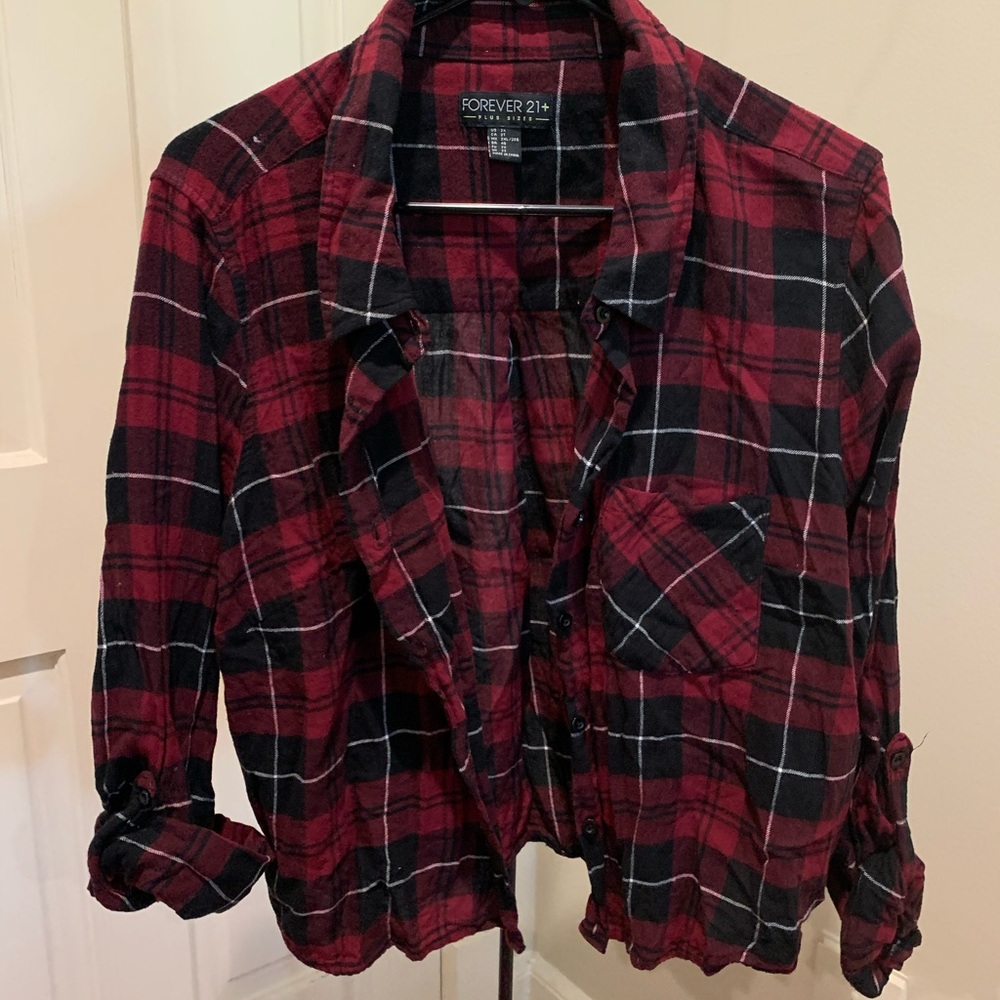 Cropped flannel